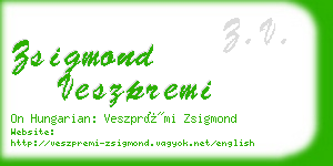 zsigmond veszpremi business card